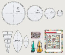 Solros Quilt Mall för DIY Akryl Quilt Mall Skärset för Sy Mönster Mall Hemsykonst Hantverk