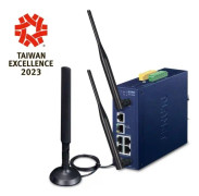 PLANET LCG-300W, Blå, Metall, DIN-skena/väggmontering, Larm, System, Wi-Fi, IP30, CE, FCC, WEEE
