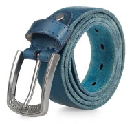 Herrbälte Natural Skin Kohudsbälte BLÅTT 125CM BLUE YZ BLUE 125CM