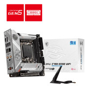 MSI MPG Z790I Edge WiFi - Moderkort - mini ITX - LGA1700-uttag - Z790 Chipuppsättning - USB 3.2 Gen 1, USB 3.2 Gen 2, USB-C 3.2 Gen 2x2 - 2.5 Gigabit