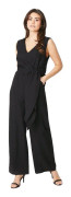 Principles Dam/dam enfärgad jumpsuit med knytband i midjan