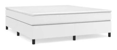 Resårbäddbotten Vit 180x200 cm Imiterat läder - YOSOO - Modernt - Design