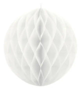 Honeycomb Ball, vit, 30cm