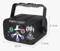 Fesljuseffekt disco-ljus, discoboll LED-festlampor med musikstyrd timerfunktion, fjärrkontroll och 360° fäste