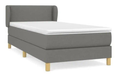 FHE - Resårbädd med madrass Mörkgrå 90x200 cm Tyg - YOSOO - DX2893