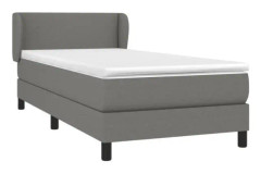 FHE - Resårbädd med madrass Mörkgrå 80x200 cm Tyg - YOSOO - DX3028