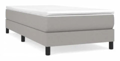 FHE - Resårbädd med madrass Ljusgrå 90x200 cm Tyg - DX3533