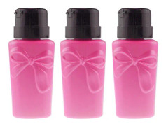 250ML Nedtryckspump Dispenser Tom Flaska Med Flipplock För Nagellack, Makeup Remover