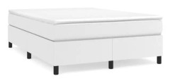 Sängfjäderbotten - YOSOO - Vit 140x200 cm - Imiterat läder