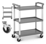 Universal HoReCa-vagn, 3 plasthyllor, 2 bromsar
