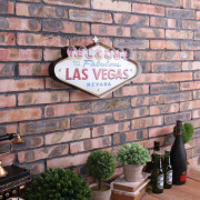 Metall LED-skylt Dekorativ Bar LED Metall Väggljusskylt (Las Vegas)