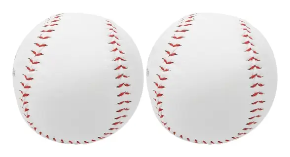 2-delad baseboll, handsydda basebollar, mjuka basebollar