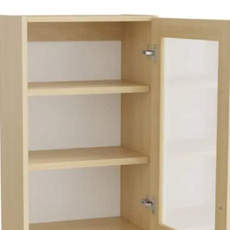 Mora Overskab 800x500x320mm grå laminat/glas