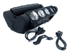 LED Spindel Ljus, 8x15W RGBW, DJ Belysning, 8x15W, EU-kontakt