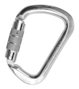 Kong Italy Rostfritt Stål Karbinhake Twist Lock Silver