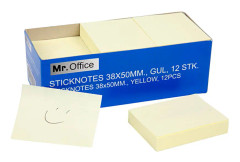 Notis Office D 38x50 gul 12/fp