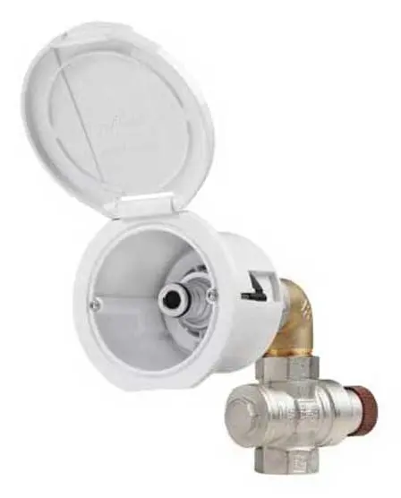 Plastimo Runt Lock Rakt Vatteninlopp Durchsichtig