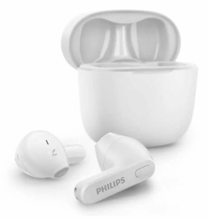 Philips TAT2236WT - True wireless-hörlurar med mikrofon - öronknopp - Bluetooth - vit