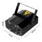 Belysning LED Laser Light 100mw R & amp;G Fjärrkontroll Mini Laser Projektor DJ Disco Bar Lampa Sceneffekter AC110-240V