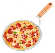 Pizzaspade i rostfritt stål med trähandtag för bakning