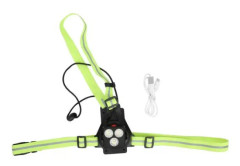 ARAMOX Night Running Light USB Uppladdningsbar bröstvarningslampa LED säkerhetsljus