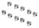 VBESTLIFE Clip Lock Beads 10st antikt silverarmband Clip Lock Beads halkfri positioneringsklämma spänne