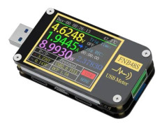 VBESTLIFE USB multifunktionell pekskärm voltmeter med gravitationssensor, differentiell resistansmätning