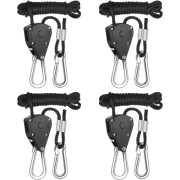 4 Stycken Repspärr med Krokar Justerbar Spärrrem Kraftig Repspärr Remspärr kompatibel Lampa eller Växter