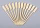Set med 200 aptitretare spett, bambu