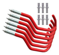 ke Hooks Heavy Duty Cykel Förvaringskrokar Set Skruv-i Utility Förvaringshängare Skjul Garage Trädgårdskrok Plastbelagd Väggmonterad/Tak fo