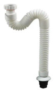 Flexibel Avloppsslang 1 1/2 Tum x 40 mm, Siphon eller Luktfälla för Handfat, Utökningsbar från 285-780 mm GA016C002