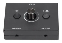 SURENHAP Väljare 3 Switch 3,5 mm 2 ingångar 1 utgång eller 1 ingång 2 utgångar Switch box med videoprojektorljud