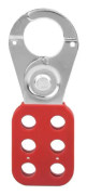 VBESTLIFE Locking Hasp 1-tums käklås Hasp Security Tagout för hänglås Plastisolerad Snap Lock Nylon PA