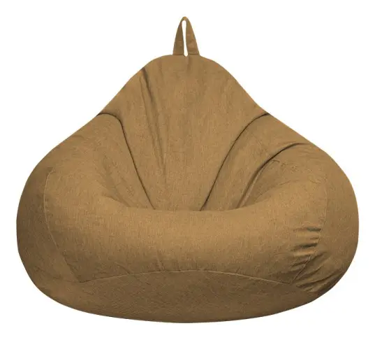 2024 Ny Extra Large Bean Bag chairs Couch sofa Cover Indoor Lazy Lounger For Adults Kids Promotion Price light brown