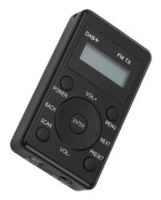 FHE Portable Pocket Digital Radio Receiver DAB/DAB+ Stöd FM Clear Sound för bil med hörlurar