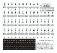 Pianotangentklistermärken för 49/54/61/88 vita och svarta tangenter, klistermärken för musik, elektroniskt piano, tangentbord [DB]