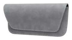 Solglasögonhållare för bil Solskydd, Glasögon Bil Visir Clip Förvaring Glasögon Organizer Case, PU Läder Glashållare