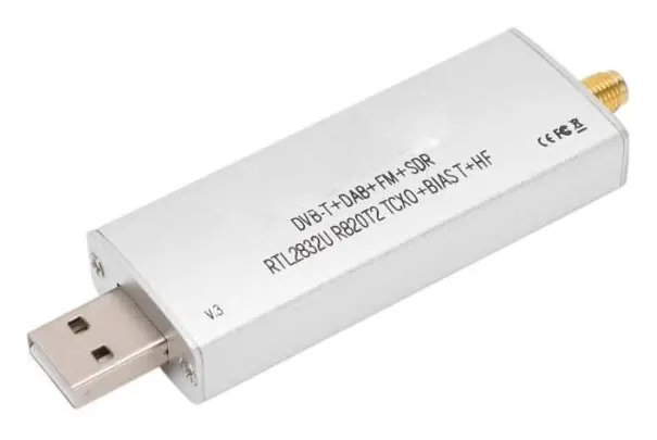 FHE RTL SDR Radiomottagare R820T2 RTL2832U 1PPM TCXO SMA 500KHz1766MHz