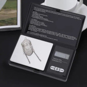 SURENHAP Skala Mini Portable High Precision LED Digital Pocket Scale Guld Silver Diamond Smycken (1000g/0,1g) konstsked