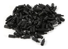 VBESTLIFE Nylon Hex Standoffs 100 bitar Plast Nylon Hane Hona Distansskruvar Verktyg Skruvskydd