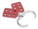VBESTLIFE Märkning Hasp 10 st Lockout Hasp 38mm/1.5in 6 hål aluminiumisolering för explosiva platser