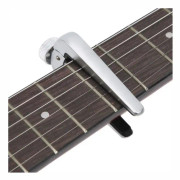FHE FC-09 Flanger Capo Gitarr Ukulele Tillbehör för musikinstrument (silver)