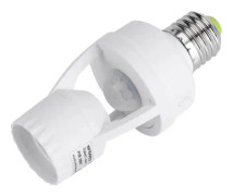 AYNEFY LED-lamphållare E27 LED-lampa Lamphållare Ljusbrytare Sockel Justerbar infraröd rörelsesensor