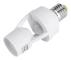 AYNEFY LED-lamphållare E27 LED-lampa Lamphållare Ljusbrytare Sockel Justerbar infraröd rörelsesensor