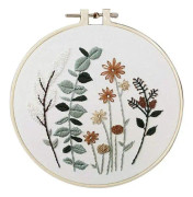 Diy Blommönster Broderikit Cirkel Broderi Korsstygnskit
