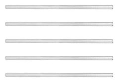 VBESTLIFE 5 st D-axel 4101-0006-0300 rostfritt stål 6 mm för gobilda/ TETRIX/ FTC/ FRC/ FIRST/ WRO-robotar
