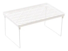 VBESTLIFE Sovsal Förvaringsställ Sovsal Förvaringshylla, Solid PP Metall, Bin Möbeldesign Vit L