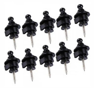 Gitarr Rem Lås Knappar 10st/påse Metall Gitarr Rem Knappar Snabbfäste