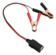 FHE Qiilu Cigarettändaruttag Clip Cigarettändare Cigarettändare hona Adapter till batteriklämma kabel