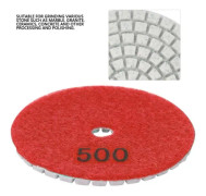 VBESTLIFE diamantpolerskiva 3 tums rund diamantpoleringsplatta, slipskiva för 500 mesh